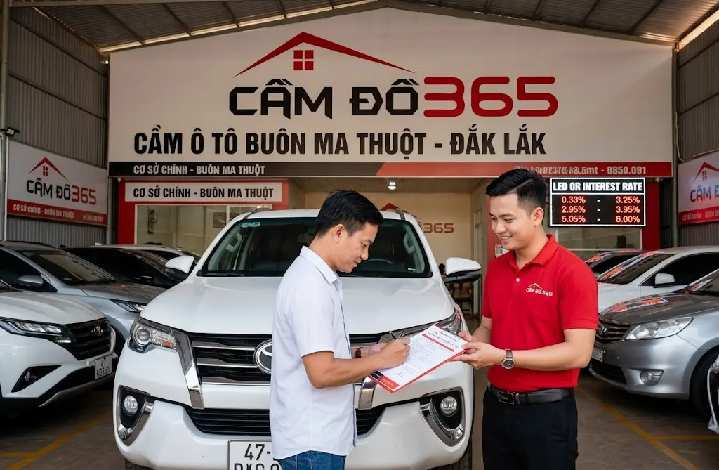 Cầm Ô Tô Buôn Ma Thuột Tiền Tỷ Uy Tín, Lãi Thấp