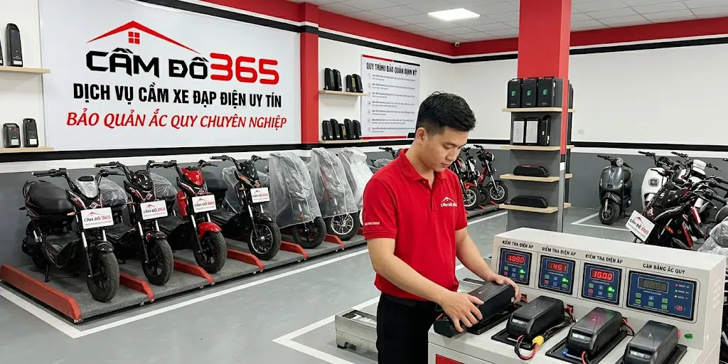 Dịch vụ cầm xe đạp điện uy tín, bảo quản ắc quy chuyên nghiệp tại Cầm Đồ 365