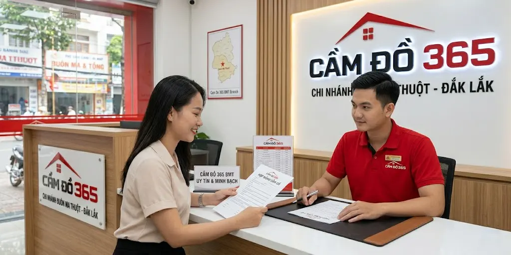 Dịch vụ cầm đồ BMT chuyên nghiệp, uy tín, minh bạch lãi suất tại Cầm Đồ 365