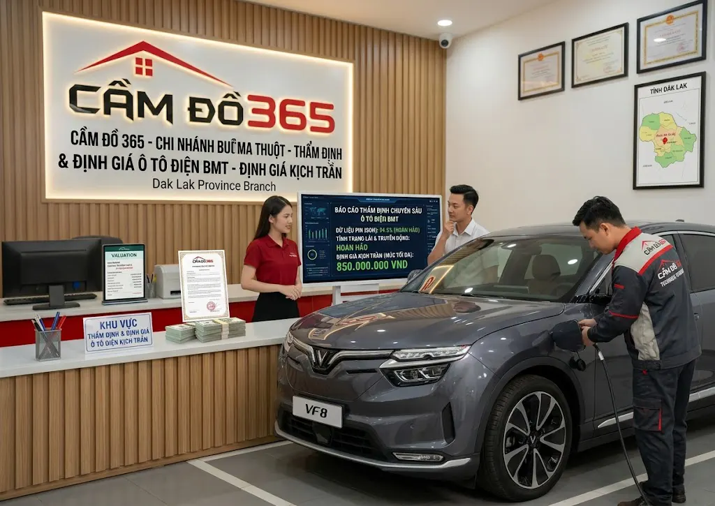 Thẩm định ô tô điện VinFast tại Buôn Ma Thuột chuyên nghiệp