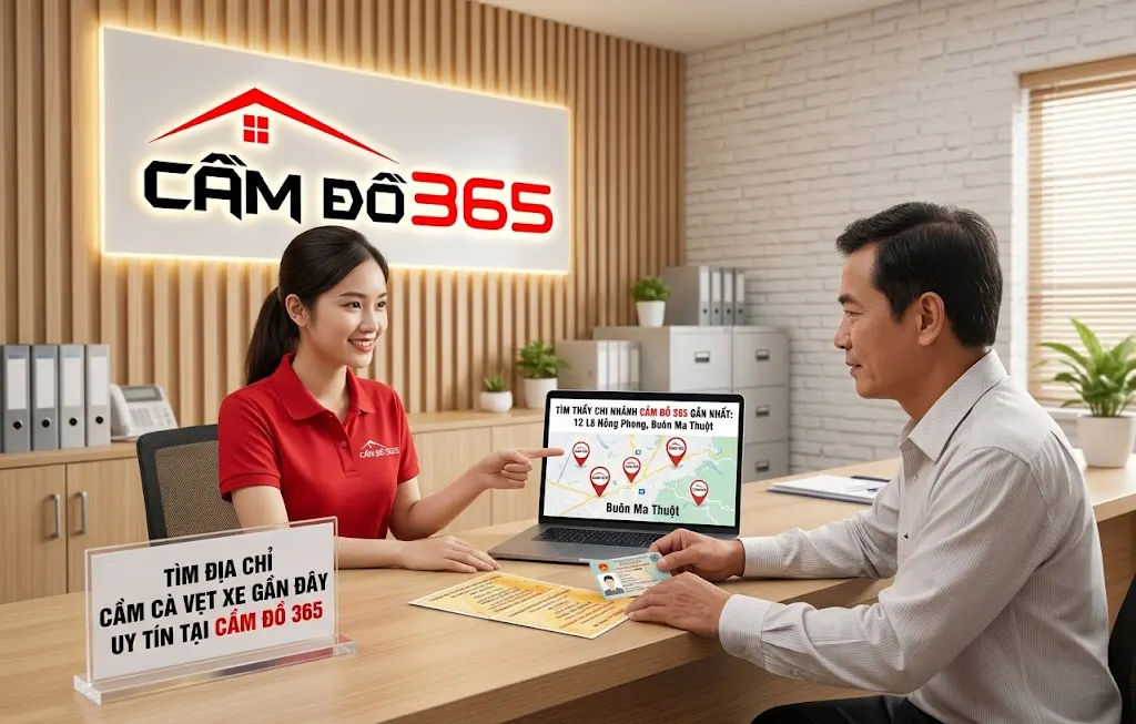 Tìm địa chỉ cầm cà vẹt xe gần đây uy tín tại Cầm Đồ 365