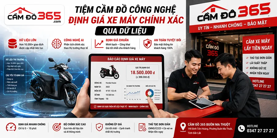 Tiệm Cầm Đồ Công Nghệ – Định Giá Xe Máy Chính Xác Qua Dữ Liệu