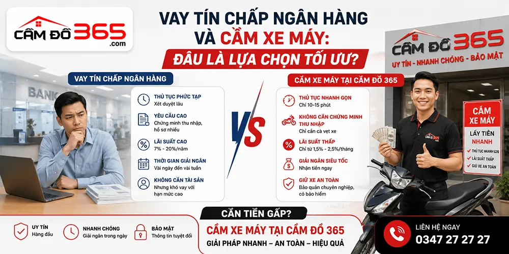 Vay Tín Chấp Ngân Hàng Và Cầm Xe Máy: Đâu Là Lựa Chọn Tối Ưu?