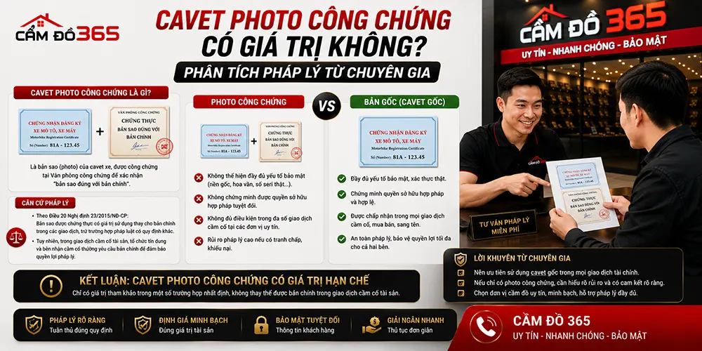 Cavet Photo Công Chứng Có Giá Trị Không? Giải Đáp Pháp Lý